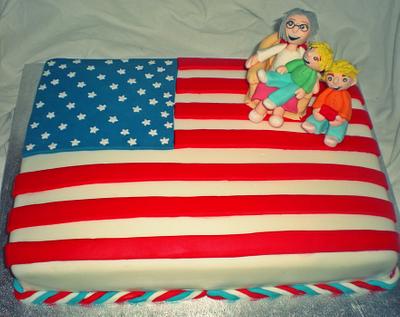 American flag - Cake by Time for Tiffin 