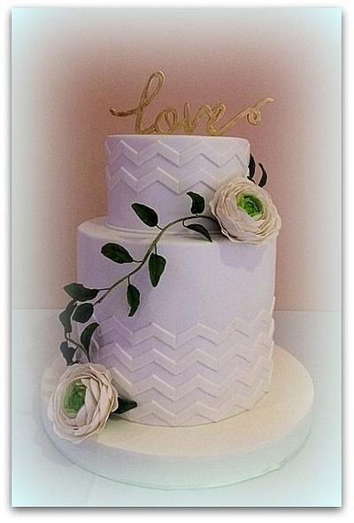 Sweet white wedding - Cake by Silvia Caeiro Cakes