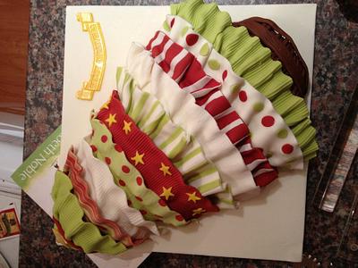 Ruffle christmas tree - Cake by Fiona McCarthy
