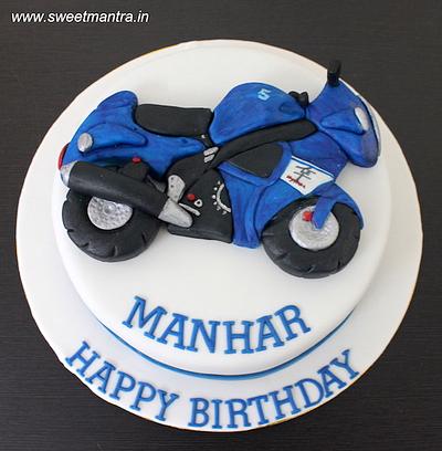 Sports Bike cake - Cake by Sweet Mantra Homemade Customized Cakes Pune