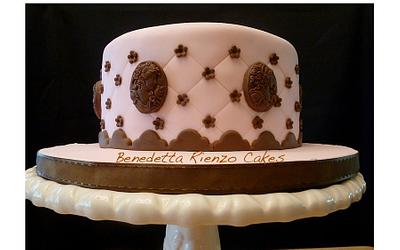 Pink and Brown Cameo - Cake by Benni Rienzo Radic