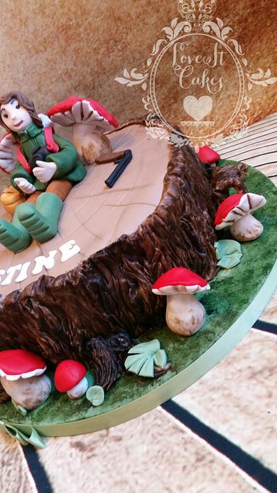 Tree stump 60th cake - Cake by Love it cakes