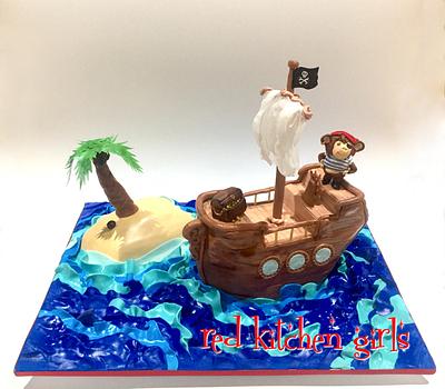 Arrrr.. Monkey Pirate Ahoy!  - Cake by Zoe Byres