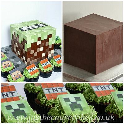 My first Minecraft Cake - Cake by Just Because CaKes