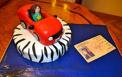 Driving girl - Cake by Fatema Elnashar