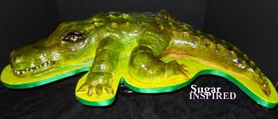 Alligator cake - Cake by Sugar Inspired 