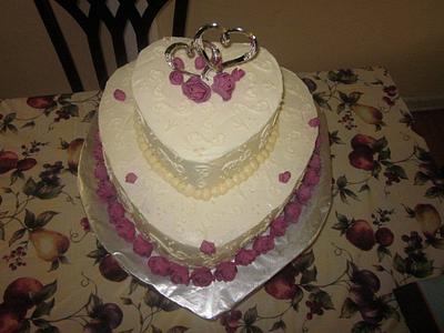 Hearts Wedding Cake - Cake by Paulina