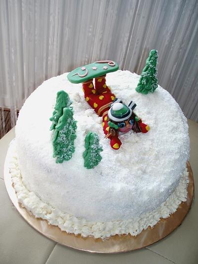Snowboarder - Cake by Táji Cakes