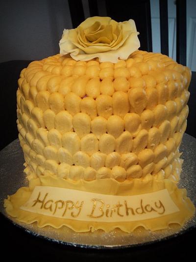 Yellow Ombre - Cake by The Cakery 