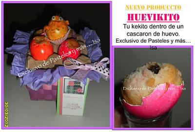 Easter cupcakes baked in real egg - Cake by Pastelesymás Isa