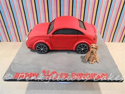 Red Audi TT - Cake by Dinkylicious Cakes