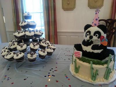 Panda birthday - Cake by SugarItUp