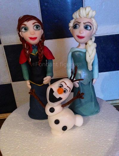 Disneys frozen cake topper  - Cake by silversparkle