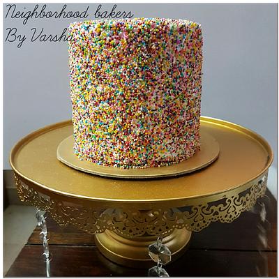 Rainbow cake  - Cake by Varsha Bhargava