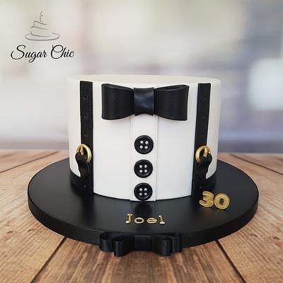 Bow Tie & Braces - Cake by Sugar Chic