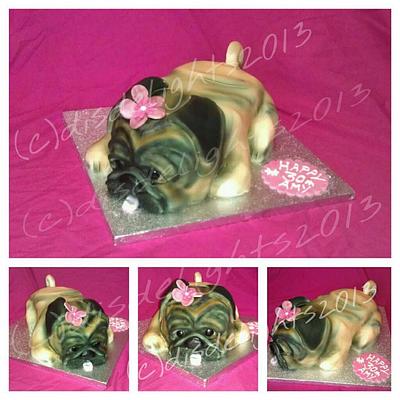 Pug Cake - Cake by Di's Delights