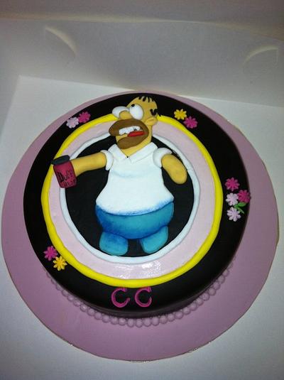 Homer Simpson - Cake by Cakesbytoi