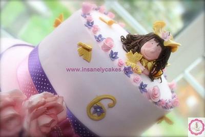 Princess 6th Birthday Celebration Cake  - Cake by InsanelyCakes