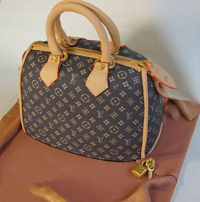 Louis Vuitton hand bag cake - Cake by L & A Sweet Creations