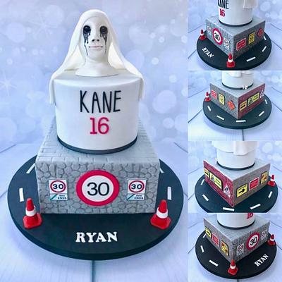 American Horror Story v Road Works - Cake by Canoodle Cake Company