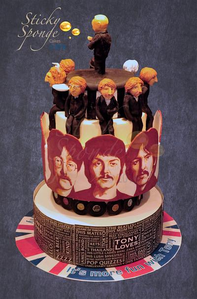  Making a cake with Beatles and Stones - Cake by Sticky Sponge Cake Studio