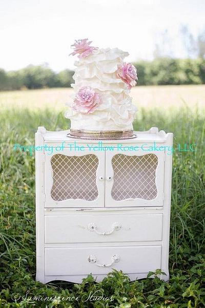 Country Wedding - Cake by The Yellow Rose Cakery, LLC