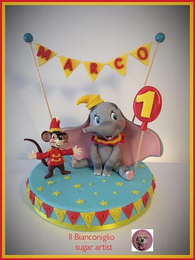 Dumbo to celebrate the first birthday - Cake by Carla Poggianti Il Bianconiglio