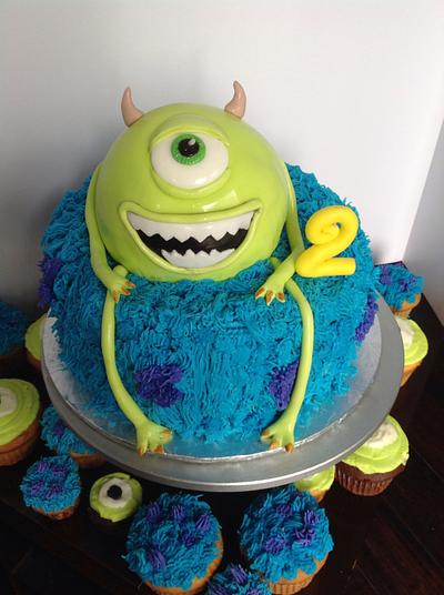 Mike from Monsters Inc. - Cake by Linnquinn