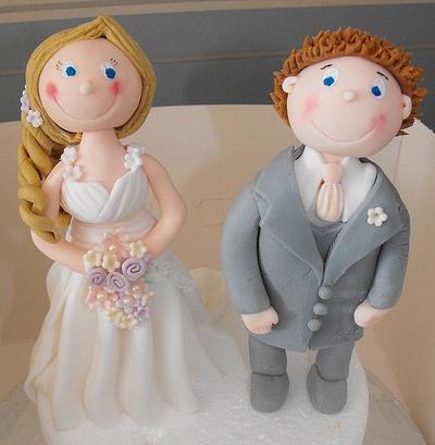 Bride & Groom - Cake by Melissa's Cupcakes