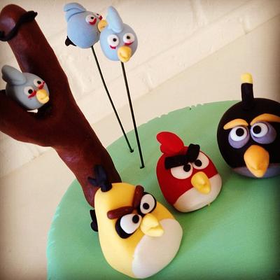 Angry Birds cake - Cake by Kathy Cope