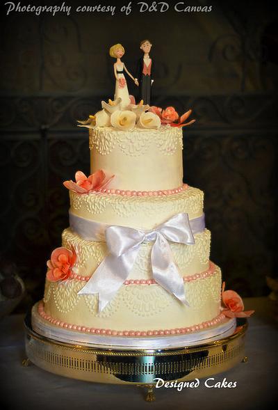 Four tier wedding cake - Cake by Urszula Maczka