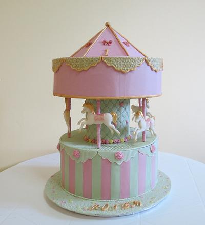 Carousel Cake - Cake by The Garden Baker
