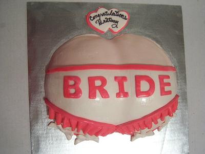 bridal shower butt - Cake by sweettooth