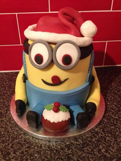 Christmas Minion - Cake by Lace Cakes Swindon