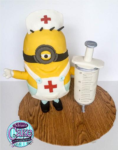 Minion Nurse - Cake by realdealuk