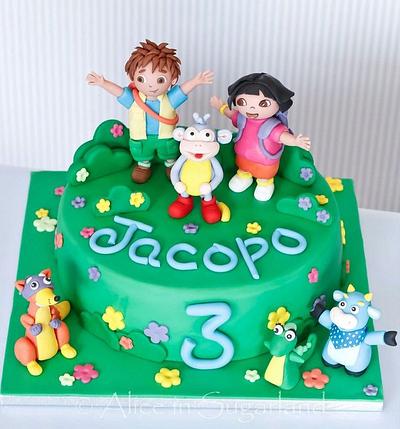Dora, Diego & co. - Cake by Chicca D'Errico