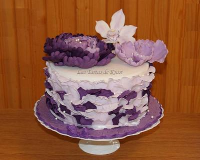 peony cake for birthday - Cake by Cake boutique by Krasimira Novacheva