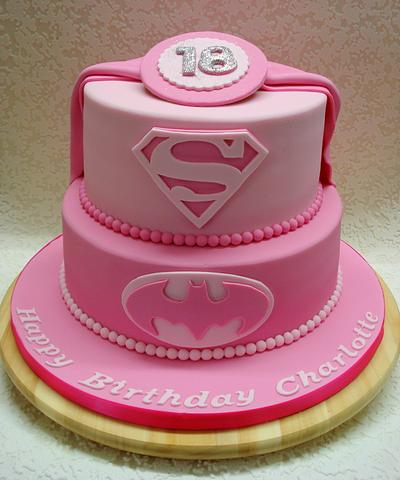 Pink Superhero - Cake by Alison Inglis
