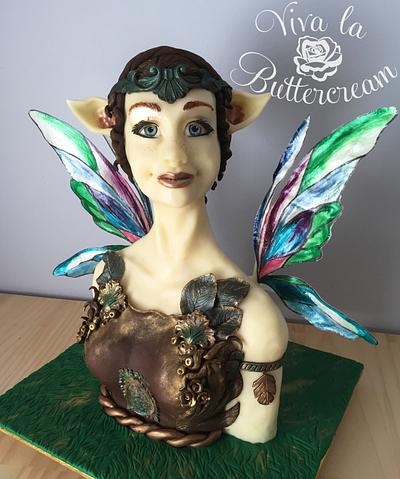 Celtic Fairy Bust - Cake by vivalabuttercream