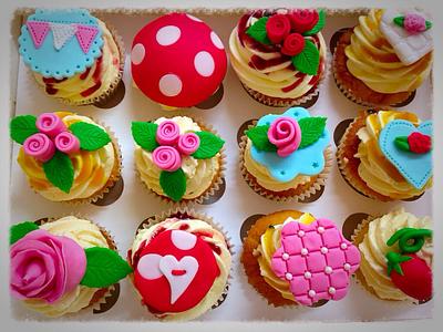 Cath kidston inspired cupcakes - Cake by Two bees treat boutique 