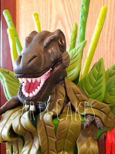 TRex dinosaur  - Cake by Arty cakes