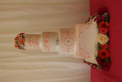 Coral wedding cake - Cake by Cake Cucina 