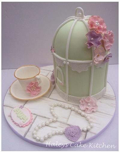 Vintage birdcage cake  - Cake by haley