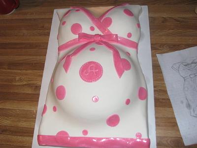 Baby Bump Cake - Cake by Erika Lynn Cain