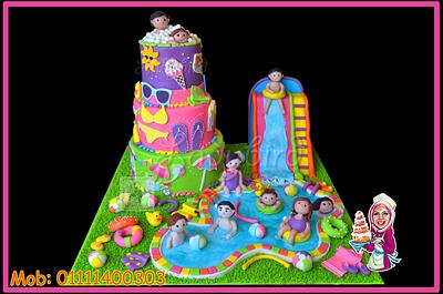 Pool party cake  - Cake by Nour El Qady 