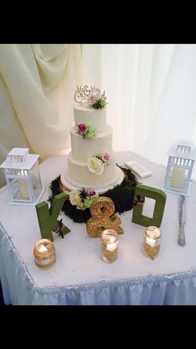 Buttercream wedding cake - Cake by Jackie - The Cupcake Princess