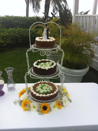 Cookie Wedding Cake - Cake by caymancake