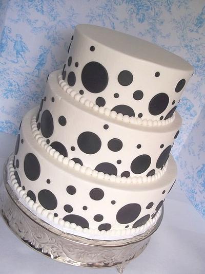 Polka-dot wedding - Cake by Corrie