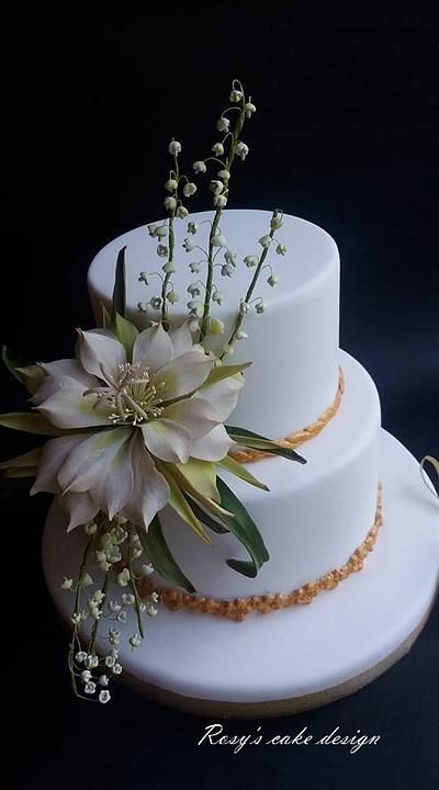 My cactus flower Wedding - Cake by rosycakedesigner