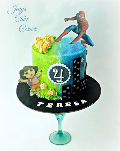 Two in one.... - Cake by Jeny John
